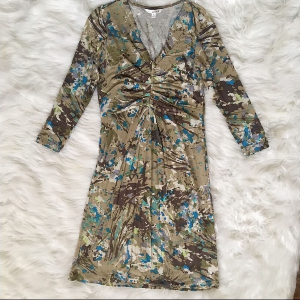 CAbi 850 Gallery Jersey Paint Splatter Dress